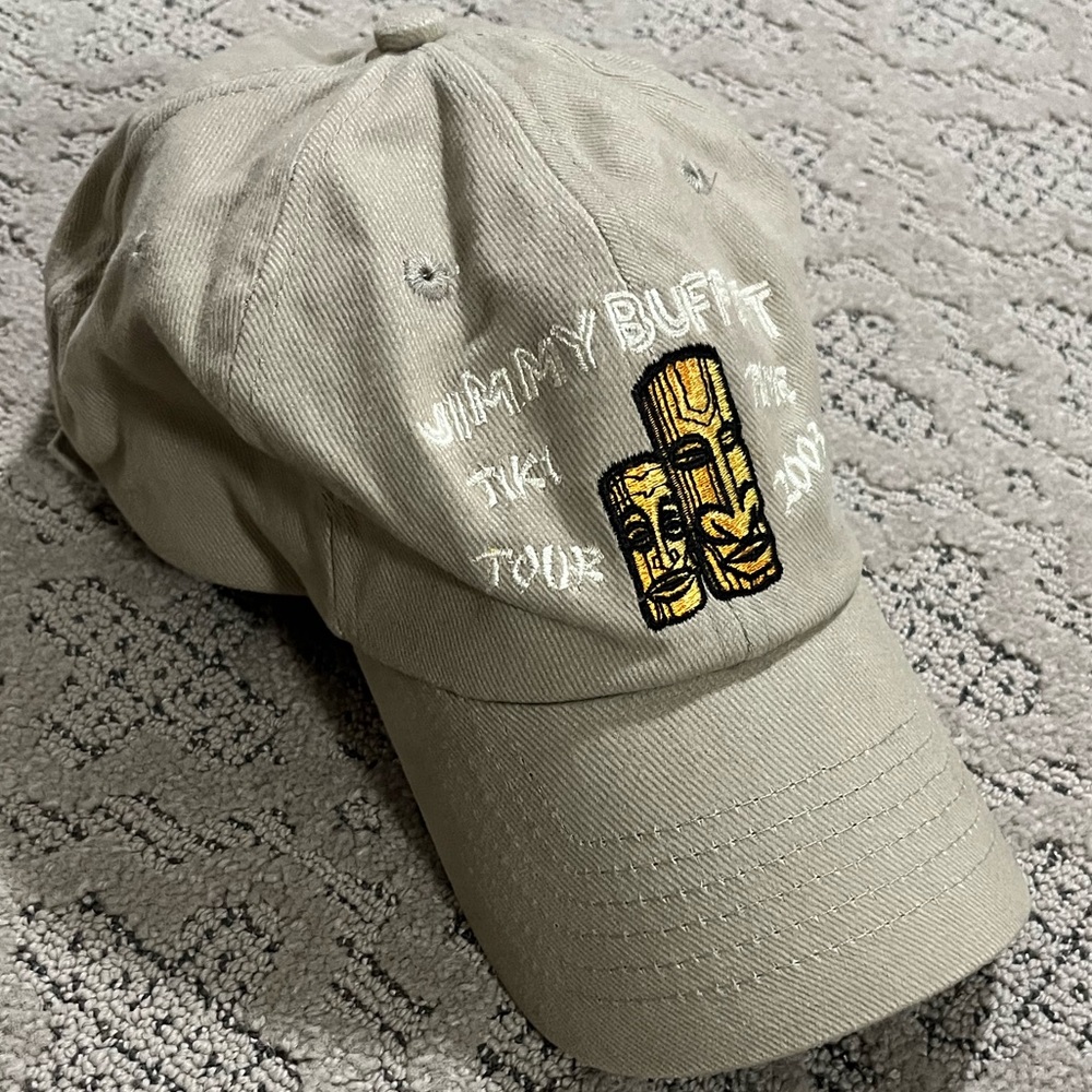🎸 '03 Jimmy Buffet Coral Reefer Band Tiki Time Tour Vintage Unworn Strap Hat